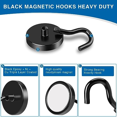 Magnetic Hooks for Cruise Essentials 2026 Cabins Door 12 Pack (12 Count)