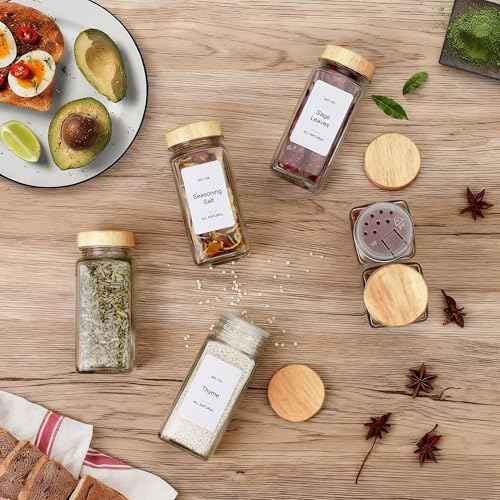 Spice Drawer Organizer with 24 Bamboo