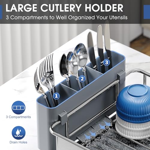 Stainless Steel Dish Drying Rack for Kitchen Counter