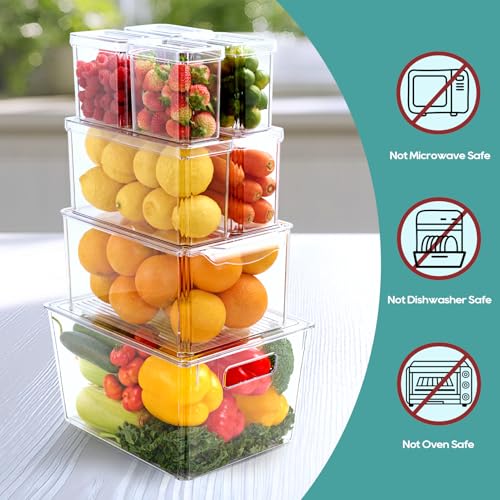 8 Pack Fridge Organizers (8 Count)