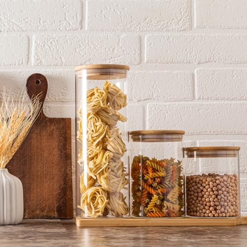 73oz Glass Pasta Storage Jars (3 Count)