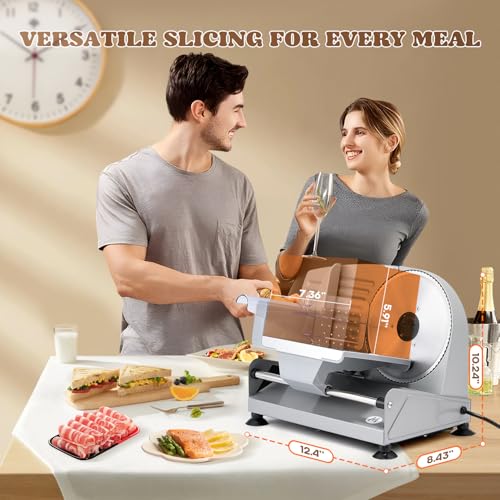Electric Meat Slicer 200W With Stainless Steel Blades