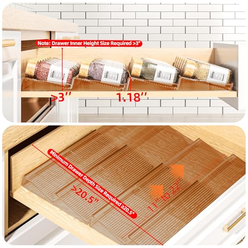 Spice Drawer Organizer (4 Count)