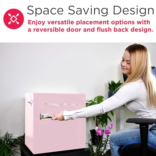 EFR176 1.6 cu. ft. Retro Bar Fridge with Side Bottle Opener