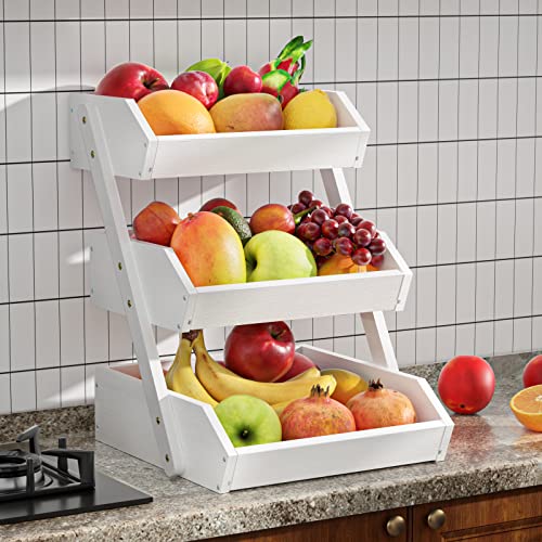 3 Tier Fruit Basket for Kitchen Counter