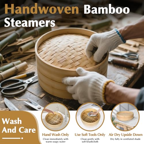 Bamboo Steamer 2 Tier 10
