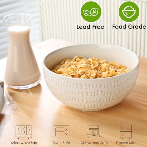 24 OZ Large Soup Bowls Set of 4