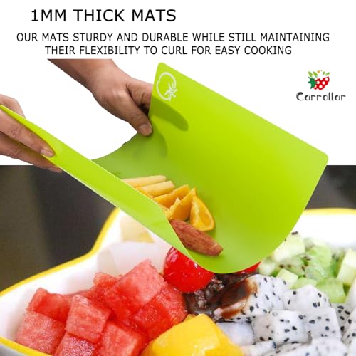 Flexible Plastic Cutting Board Mats (4 Count)