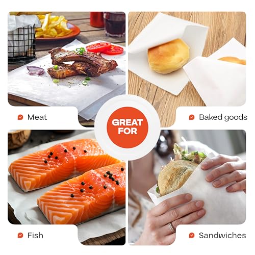 White Butcher Paper Sheets 12" x 12" (100 Count)