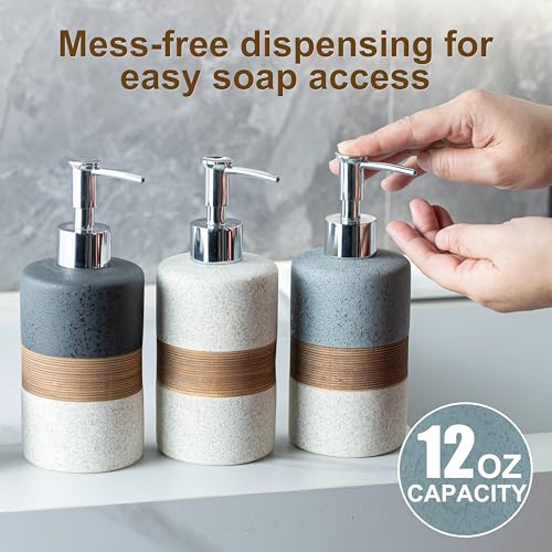 2 Pack Ceramic Soap Dispensers Set (2 Count)