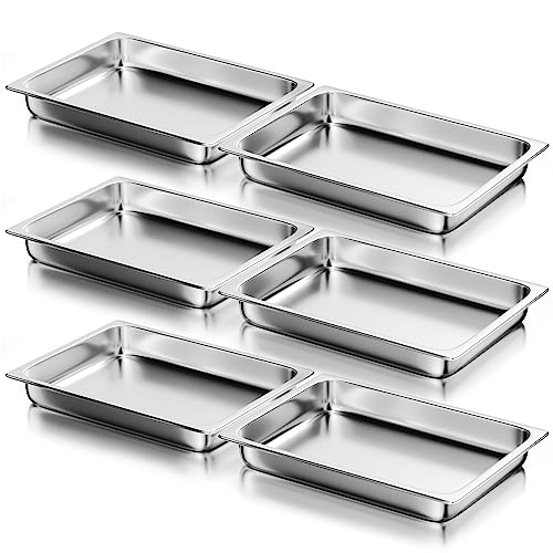 Stainless Steel Steam Table Hotel Pan Set 1 (6 Count)
