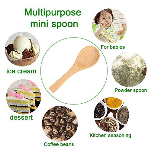50 Pieces Small Wooden Spoons (50 Count)