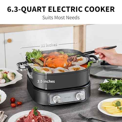 6 Quart Electric Skillet with Grill