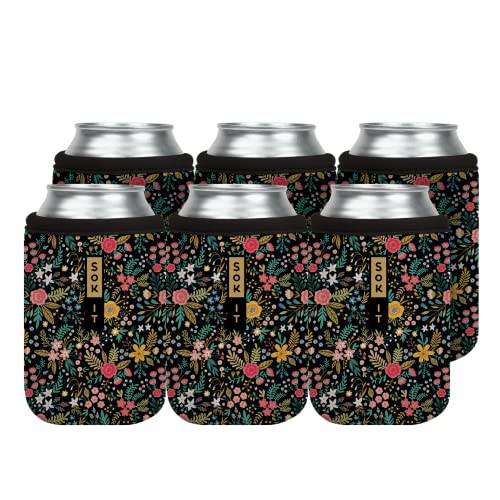 CanSok 6 Pack Sleeve for Beer & Soda Insulated Neoprene Cover