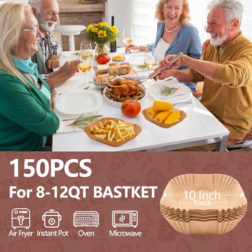 XL 10 Inch Air Fryer Paper Liners