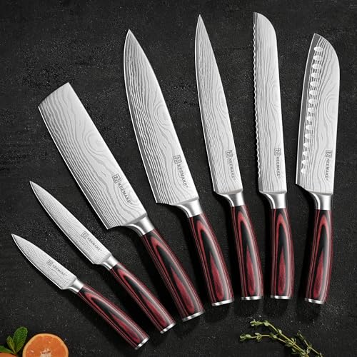 7 Pieces Kitchen Knife Set (7 Count)