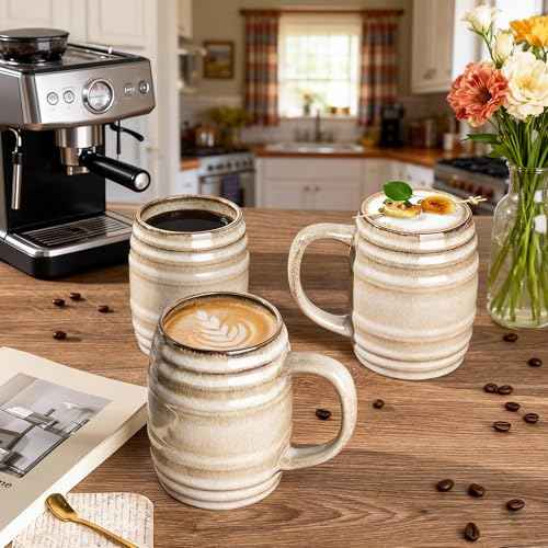 20oz Large Coffee Mugs Set of 4 (4 Count)