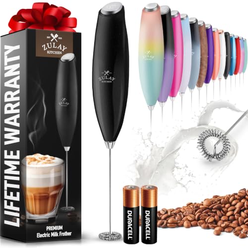 Zulay Powerful Milk Frother for Coffee with Upgraded Titanium Motor