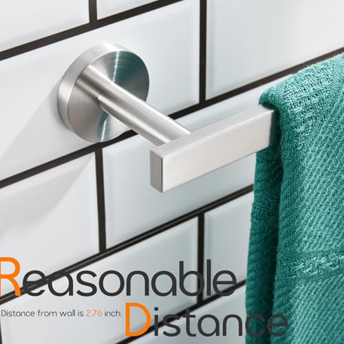 Bath Towel Rings Brushed Nickel Bathroom Towel Holder Modern Small Hand Towel Bar Wall Mount Stainless Steel AN3001BR