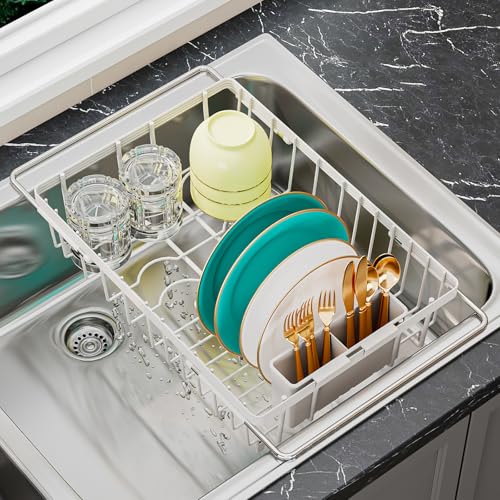 Small Dish Drying Rack in Sink