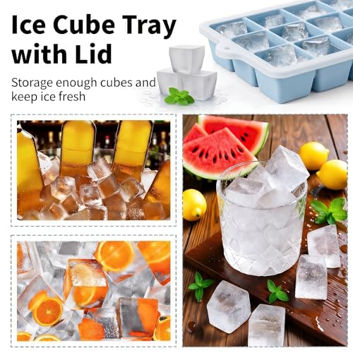 Silicone Ice Cube Tray 2 Pack (2 Count)