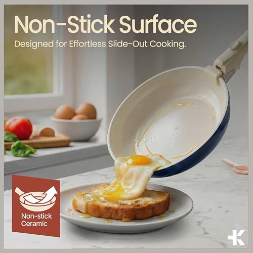 Bakken 17 Piece Ceramic Coated Aluminum Cookware Set (15 Count)