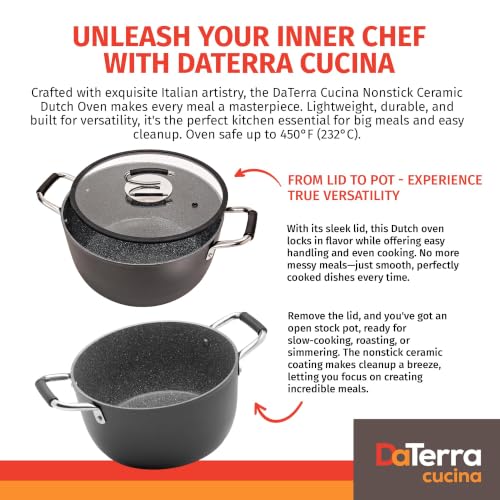 Nonstick Ceramic Dutch Oven with Lid