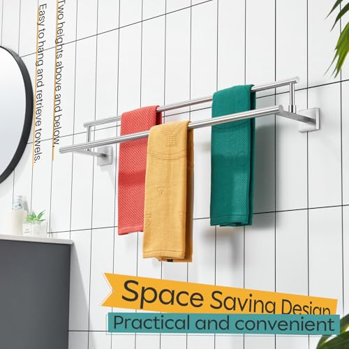 Bath Towel Holders Brushed Nickel Bathroom Rack 32