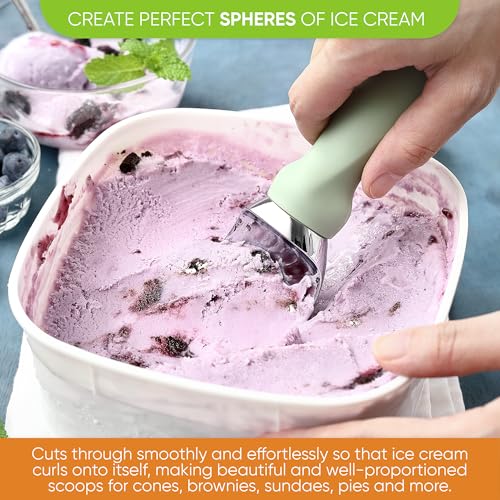 Heavy Duty Metal Ice Cream Scoop w