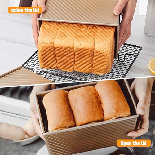 2 Pack Pullman Loaf Pan with Lid