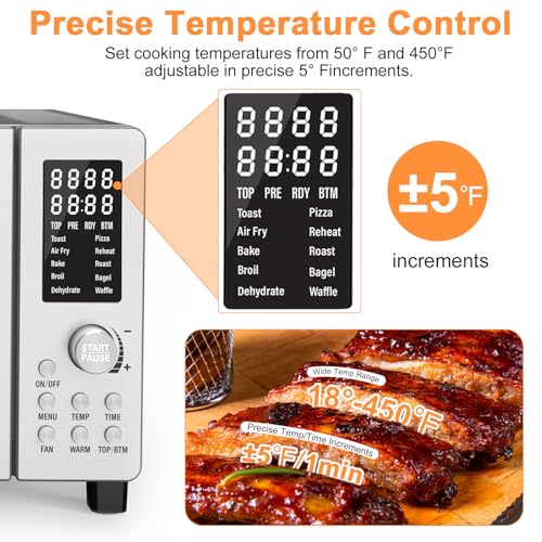 Bravo Air Fryer Toaster Countertop Convection Oven Combo