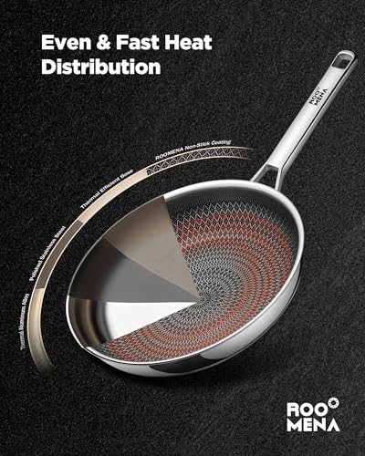 Pots and Pans Set Hybrid Stainless Steel (17 Count)