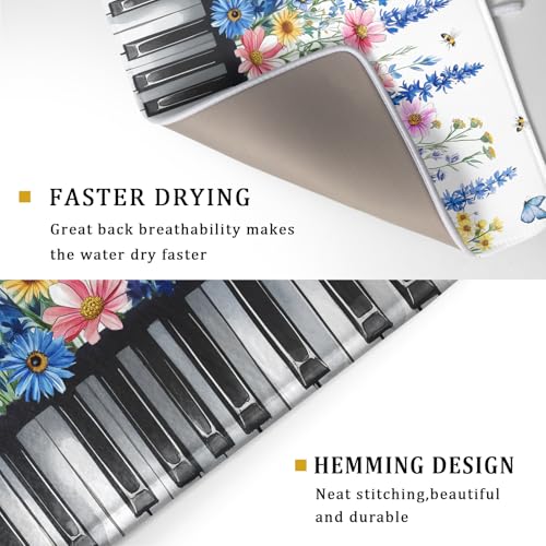 Wild Flowers Kitchen Drying Mat