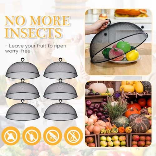 6 Pcs Metal Mesh Food Cover Outdoor Food Tents