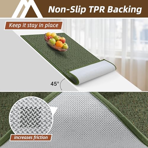 Kitchen Rugs Set of 2 Non (6.1 Sq Ft)