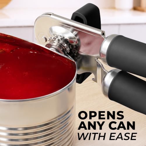 Stainless Steel Swing Open Manual Can Opener Comfortable Grip