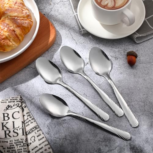 200 Pcs Dinner Spoons Bulk 6.7 Inch Stainless Steel Silverware Set (200 Count)