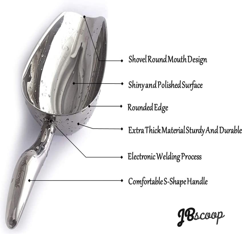 Stainless Steel Ice Scoop 8 OZ