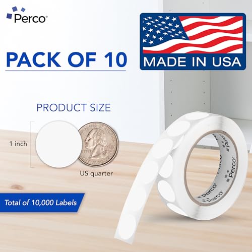 Clear Perforated Round Circle Dot Sticker 1 (80 Count)