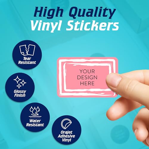 Custom Vinyl Stickers Your Image (100 Count)