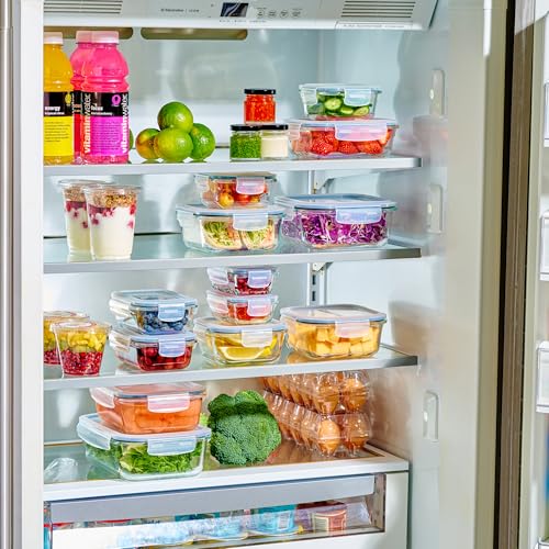 40pc Set Glass Food Storage Containers & Bowls with Airtight Lids (40 Count)