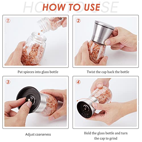Salt and Pepper Grinder Set (12 Ounce)