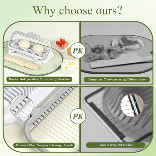 Larger Egg Slicer for Hard Boiled Eggs Banana Slicer