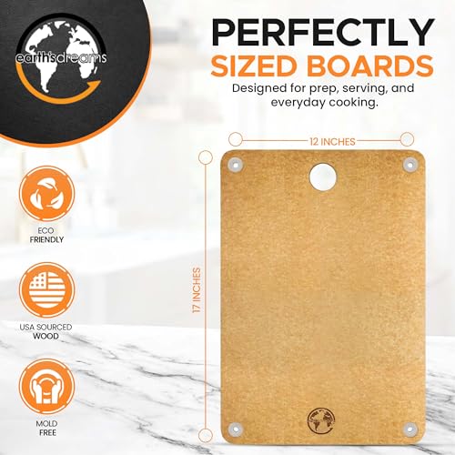 Earth’s Dreams Composite Wood Cutting Board 17” x 12” (3 Count)