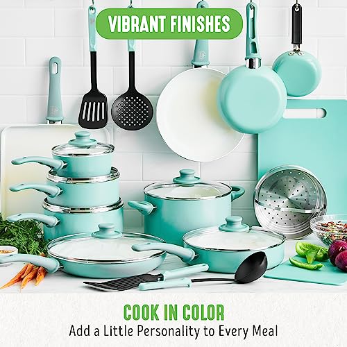Soft Grip 23 Piece Kitchen Cookware Pots and Frying Saucepans Set