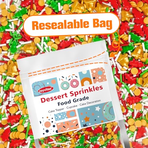 Edible Jimmies Sprinkles for Cake Decorating (5.29 Ounce)