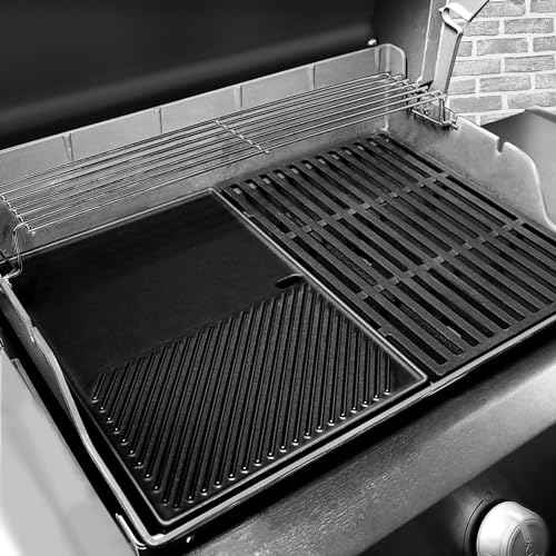 7598 Cast Iron Grill Griddle for Weber Spirit 300 and Spirit II 300 Series