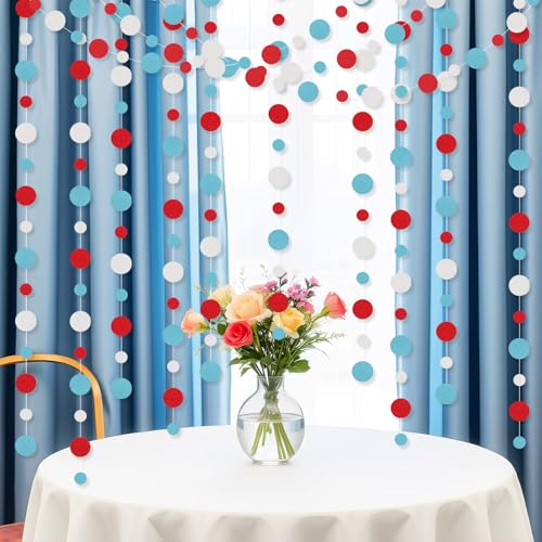 10 Pieces Circle Garland Banner Hanging (10 Count)