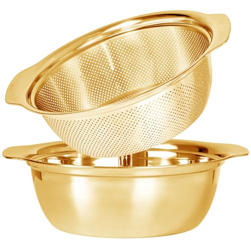 304 Stainless Steel Fine Mesh Colander Set (2 Count)
