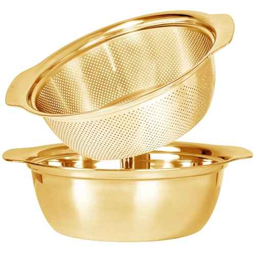 304 Stainless Steel Fine Mesh Colander Set